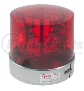 76222 by GROTE - Two Sealed-Beam Roto-Beacons - Red