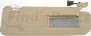 74210 by DORMAN - Sun Visor Assembly - Beige, Polymer, for Hyundai Santa Fe 2006-2009, Mirror Equipped