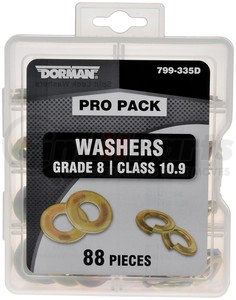 799-335D by DORMAN - Pro Pack Washers Grade 8/Class 10.9 - 88 Pieces