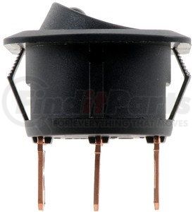 Dorman 84882 Rocker Type Switch Black Body/Amber LED Glow - Round Style