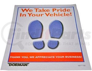 9-2991 by DORMAN - 15 In. x 18 In. Paper Disposable Floor Mats