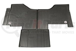 FKPCR1AB-MIN by MINIMIZER - Floor Mats - Black, 3 Piece, With Minimizer Logo, Auto Transmission, Front, Center Row, For Kenworth and Peterbilt
