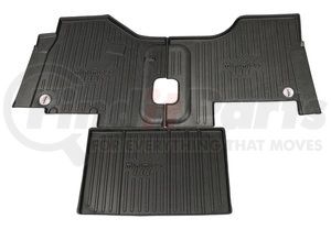 FKPCR1MB-MIN by MINIMIZER - Floor Mats - Black, 3 Piece, With Minimizer Logo, Manual Transmission, Front, Center Row, For Kenworth and Peterbilt