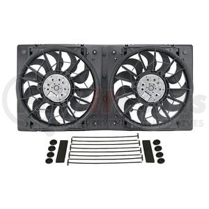 16928 by DERALE - High Output Dual 12" Electric RAD Fan/Plastic Shroud Kit