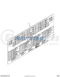 3889612C5 by NAVISTAR - Fuse Box Label