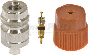 35-50000 by OMEGA ENVIRONMENTAL TECHNOLOGIES - AC Fitting - Service Port R134A Weld On High Side (16mm) with Valve Core Alum