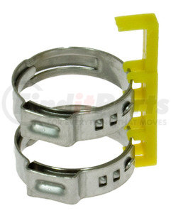 41-13810 by OMEGA ENVIRONMENTAL TECHNOLOGIES - A/C Refrigerant Hose Fitting - Clamp Assembly Air-O-Crimp #10 Yellow