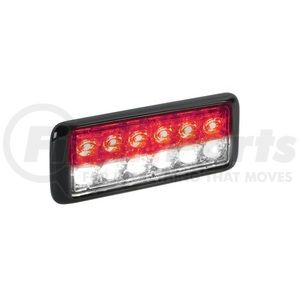 MPS122U-RW by FEDERAL SIGNAL - Multi-Purpose Warning Light - MicroPulse Ultra, Dual, Red/White, 24-LED