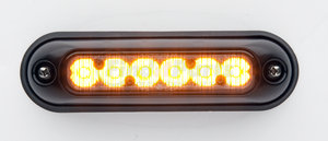 IONSMA by WHELEN ENGINEERING - Strobe Light - Amber, Black Housing, ION Surface Mount Series Super-LED