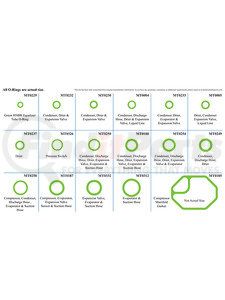 MT9566 by OMEGA ENVIRONMENTAL TECHNOLOGIES - A/C O-Ring Kit
