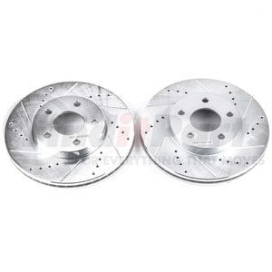 AR82004XPR by POWERSTOP BRAKES - Evolution® Disc Brake Rotor - Performance, Drilled, Slotted and Plated
