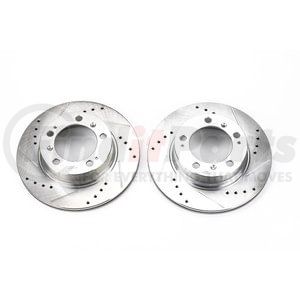 EBR621XPR by POWERSTOP BRAKES - Evolution® Disc Brake Rotor - Performance, Drilled, Slotted and Plated
