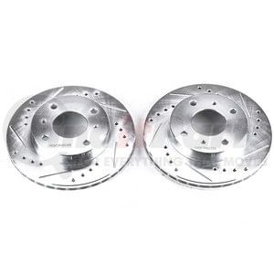 JBR503XPR by POWERSTOP BRAKES - Evolution® Disc Brake Rotor - Performance, Drilled, Slotted and Plated