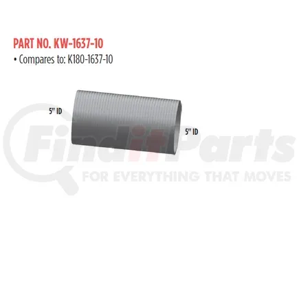 Grand Rock- KW-1637-10-Kenworth Replacement Flex 5 Inch Metal