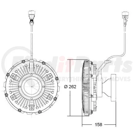 By Horton Fan Clutch Viscous Bhs Volvo Mack