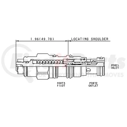 Sun Hydraulics CBCA LHN 3:1 Pilot Ratio standard capacity counterbalance valve 
