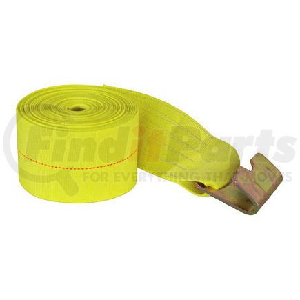 1903070 by BUYERS PRODUCTS - 4in. x 27 Foot Winch Strap with Flat Hook - 15, 000 Pound Capacity