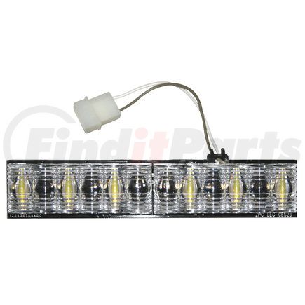 3024636 by BUYERS PRODUCTS - Strobe Light - Clear Corner Strobe D-Fuser with 6 LED