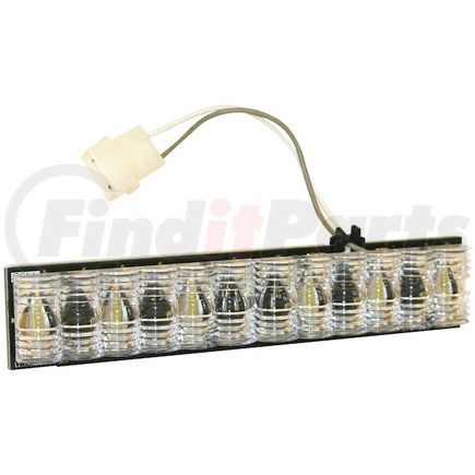 3032933 by BUYERS PRODUCTS - Light Bar - Green Corner Strobe D-Fuser, with 6 LED