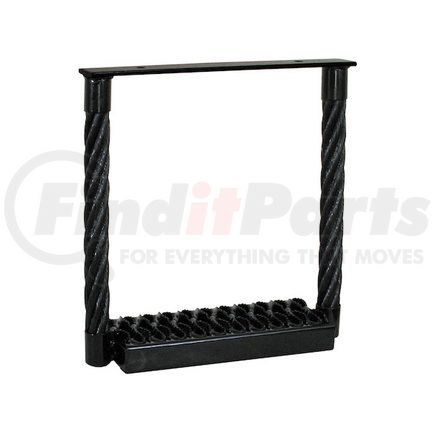 5231515 by BUYERS PRODUCTS - Black Powder Coated Cable Type Truck Step - 15 x 15 x 4.75in. Deep