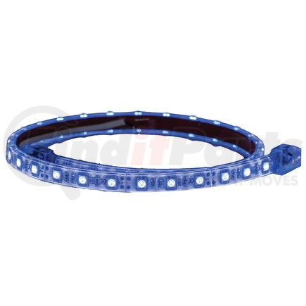 5622739 by BUYERS PRODUCTS - Interior Strip Lighting - 24in. 37-LED, with 3M Adhesive Back, Blue