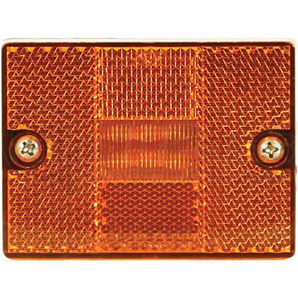 5622726 by BUYERS PRODUCTS - 2.875in. Amber Rectangular Marker/Clearance Light with Reflex with 6 LED