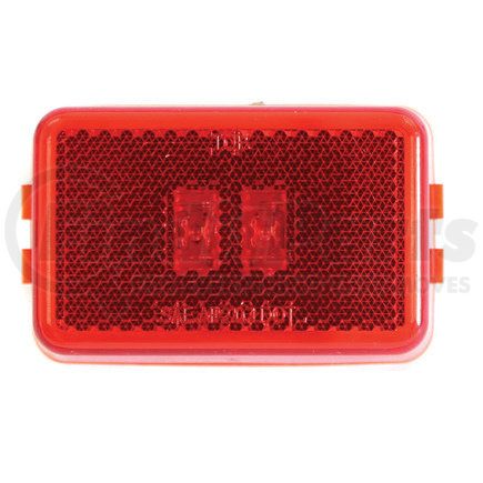 5623113 by BUYERS PRODUCTS - 3.125in. Red Rectangular Marker/Clearance Light with Reflex with 2 LED