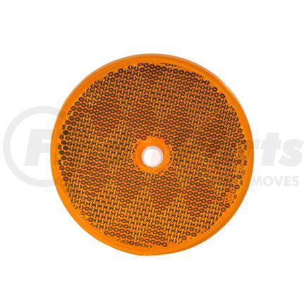 5623317 by BUYERS PRODUCTS - Reflective Tape - 3 inches, Amber Round, DOT, Bolt-On