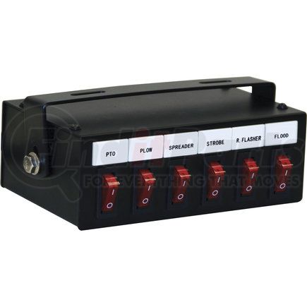6391106 by BUYERS PRODUCTS - 6 Function Backlit Pre-Wired Switch Box Fused with Relay and Circuit Breaker