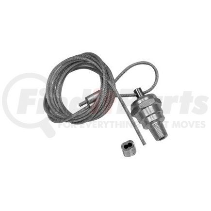 6451010 by BUYERS PRODUCTS - Air Brake Drier Drain Valve - 1/4 in. NPTF male, with 5 ft. cable