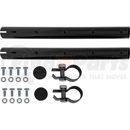 8592426 by BUYERS PRODUCTS - Truck Quarter Fender Support - Black, Carbon Steel, Tube with Clamps and Bolts
