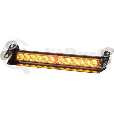 8891024 by BUYERS PRODUCTS - Amber Dashboard Light Bar with 12 LED - 14 x 3.75 x 2.5 Inch