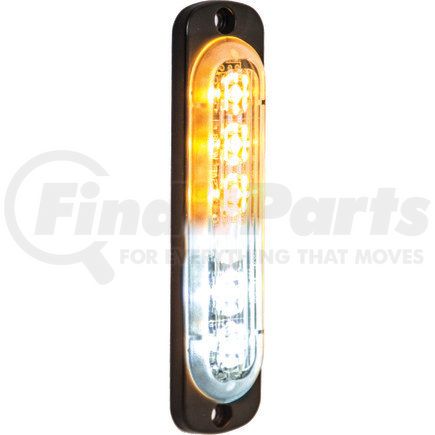 8891912 by BUYERS PRODUCTS - Strobe Light - 4.5 inches Amber/Clear, LED, Vertical