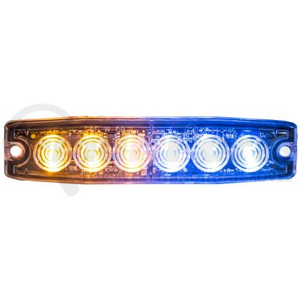 8892208 by BUYERS PRODUCTS - Strobe Light - 5 inches Amber/Blue, LED, Ultra Thin