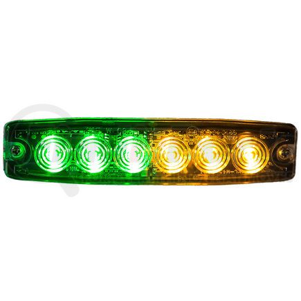 8892210 by BUYERS PRODUCTS - Strobe Light - 5 inches Green/Amber, LED, Ultra Thin