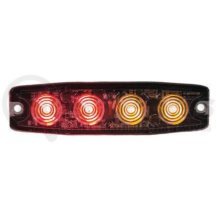 8892246 by BUYERS PRODUCTS - Strobe Light - 4.5 inches Red/Amber, LED, Ultra Thin