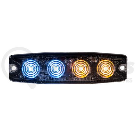 8892248 by BUYERS PRODUCTS - Strobe Light - 4.5 inches Blue/Amber, LED, Ultra Thin