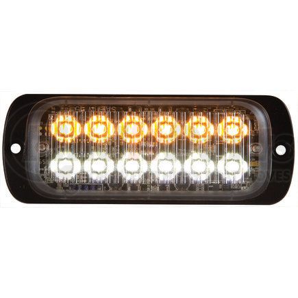 8892602 by BUYERS PRODUCTS - Strobe Light - 4.5 inches Amber/Clear, LED, Thin Dual Row