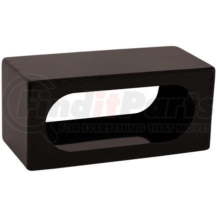 lb384 by BUYERS PRODUCTS - Single Oval Both Front and Back Light Box Black Powder Coated Steel