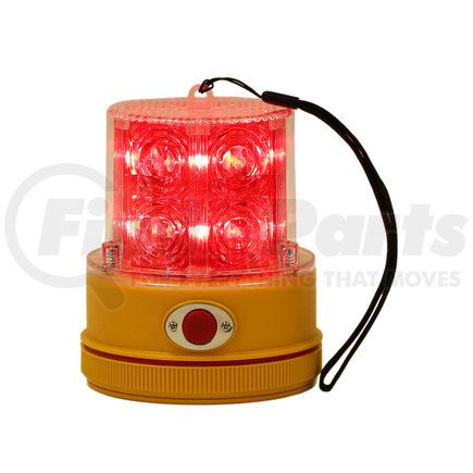 sl475r by BUYERS PRODUCTS - Beacon Light - 4 in. dia. x 4.75 in. Tall, Red, 2-D Battery Powered
