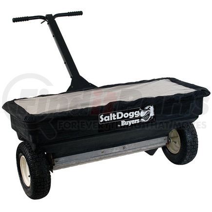 wb400 by BUYERS PRODUCTS - Walk-Behind Salt Spreader - 2.5 cu. ft., 12.26 in. x 18.32 in., Center Discharge