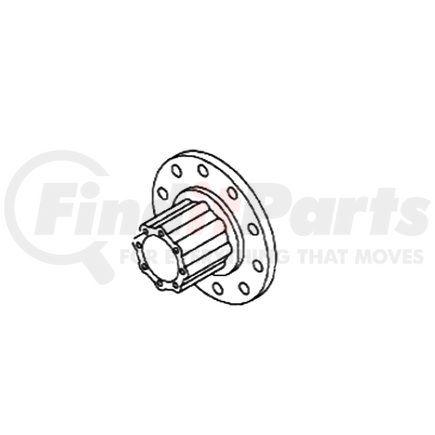2003354c91 by NAVISTAR - Axle Hub Assembly - Rear, Driver or Passenger Side, with Cups and Stud