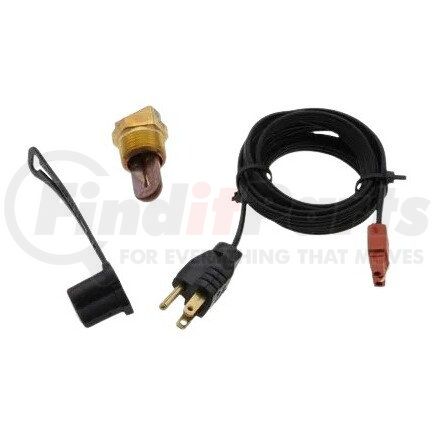 3100093 by ZERO START - Engine Block Heater - 400W, 120V, 3/4" NPT, Brass Adapter (Peterbilt)