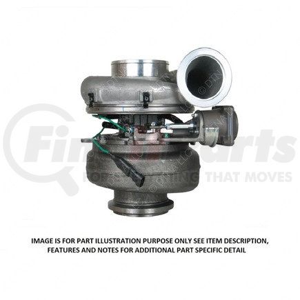 DDE R23534776 by DETROIT DIESEL - Turbocharger - Remanufactured, 12L S60 Engine, EPA02, High Mount