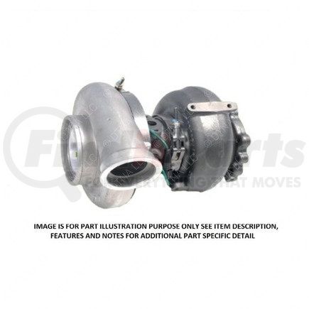 DDE RA4710968399 by DETROIT DIESEL - Turbocharger - Remanufactured, DD15/DD16/EPA07/EPA10/GHG14