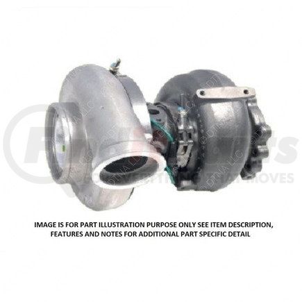 DDE RA4720901480 by DETROIT DIESEL - Turbocharger - with Oil Guiding Plate, DD15