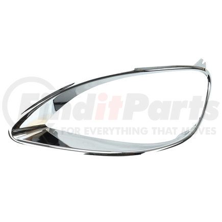 TR592-FCHB-L by TORQUE PARTS - Headlight Bezel - Driver Side, Chrome, for 2001-2022 Freightliner Columbia Trucks
