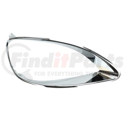 TR592-FCHB-R by TORQUE PARTS - Headlight Bezel - Passenger Side, Chrome, for 2001-2022 Freightliner Columbia Trucks