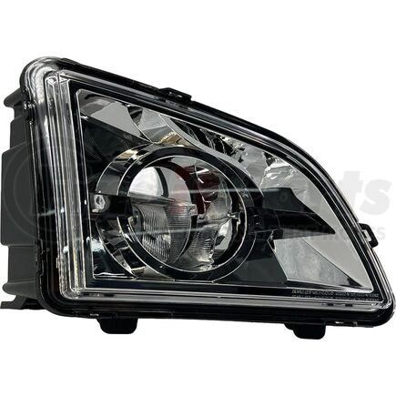 TR595-VFL-R by TORQUE PARTS - Fog Light - Passenger Side, Chrome, LED, for 2018+ Volvo VNL Trucks