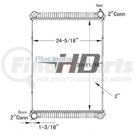 HDC010123PA by FREIGHTLINER - Radiator